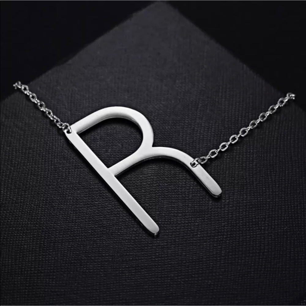 Initial “R” Necklace